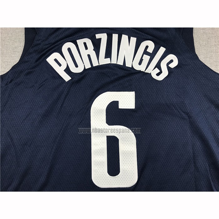 Camiseta Dallas Mavericks Kristaps Porzingis NO 6 Statement 2019-20 Azul